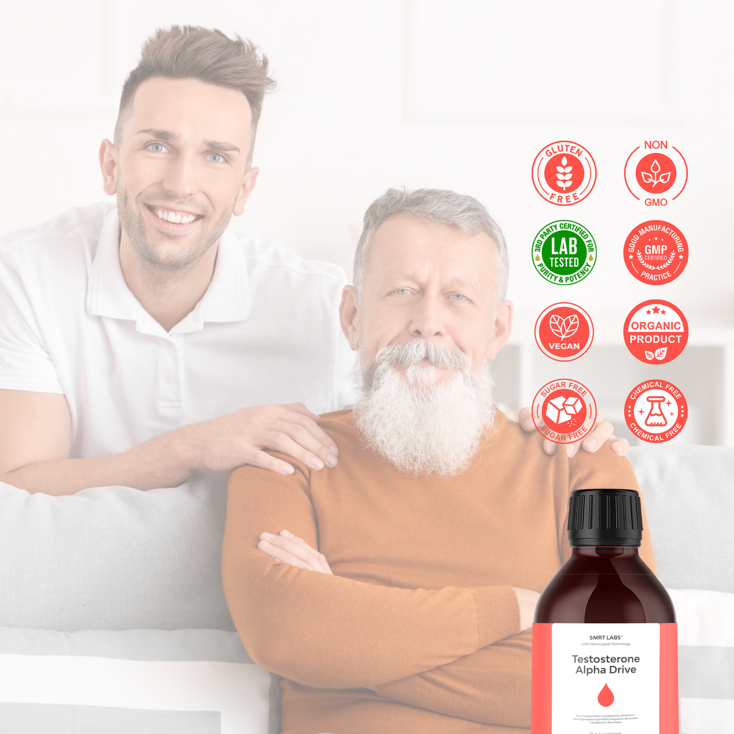 Testosterone Alpha Drive® 13-in-1 | High Potency Naturally Supercharge Testosterone, Sex Drive & Muscle Gain (coming soon)
