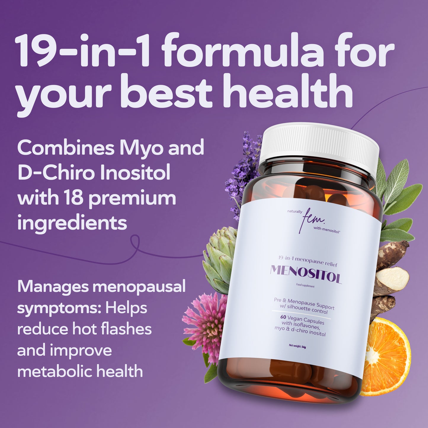 Inositol FEM Menopausia 19 en 1