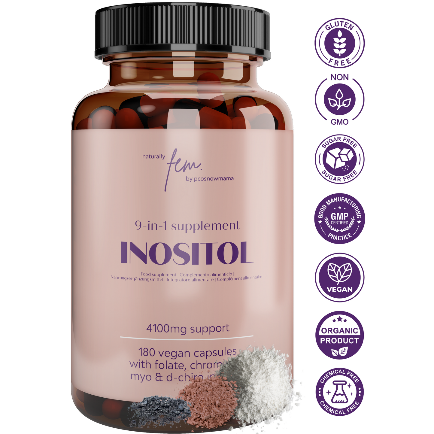 INOSITOL FEM® 4100mg 9-in-1 | PCOS, Preconception & Hormonal Control
