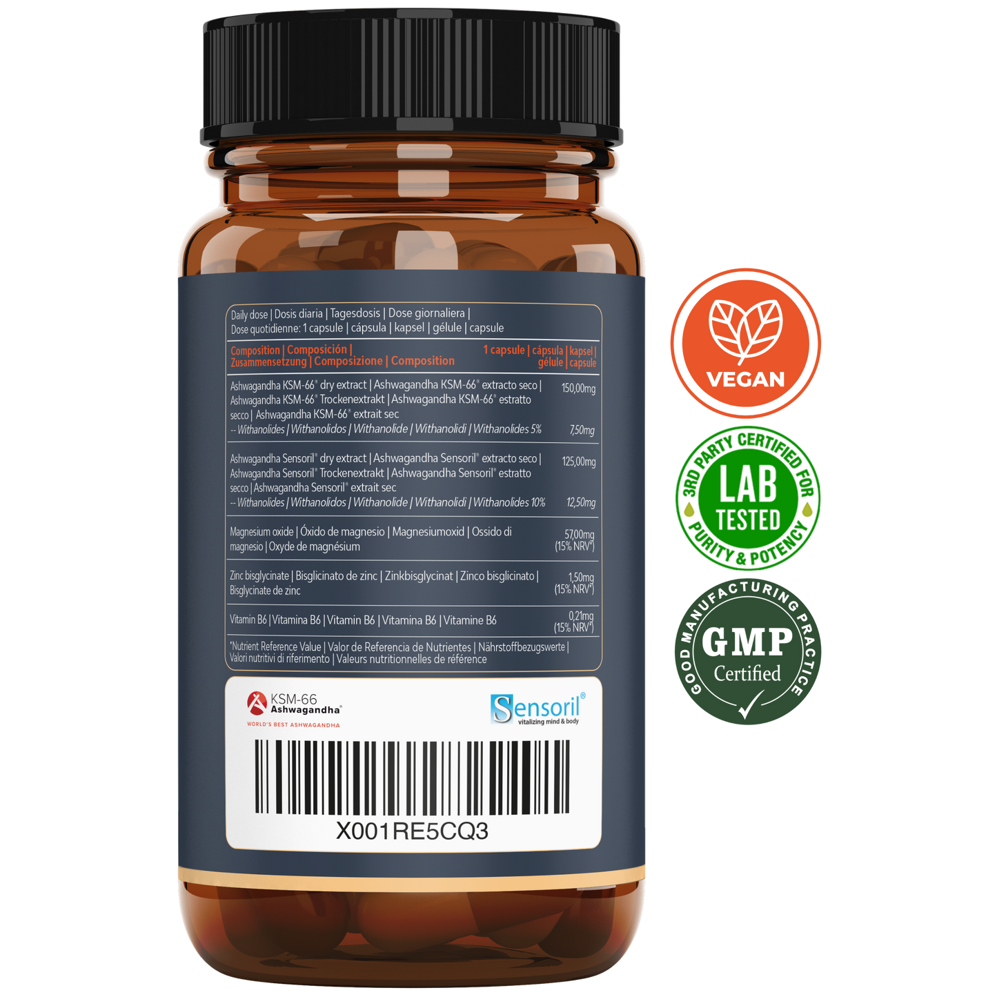 ASHWAGHANDA KSM-66® + Sensoril®