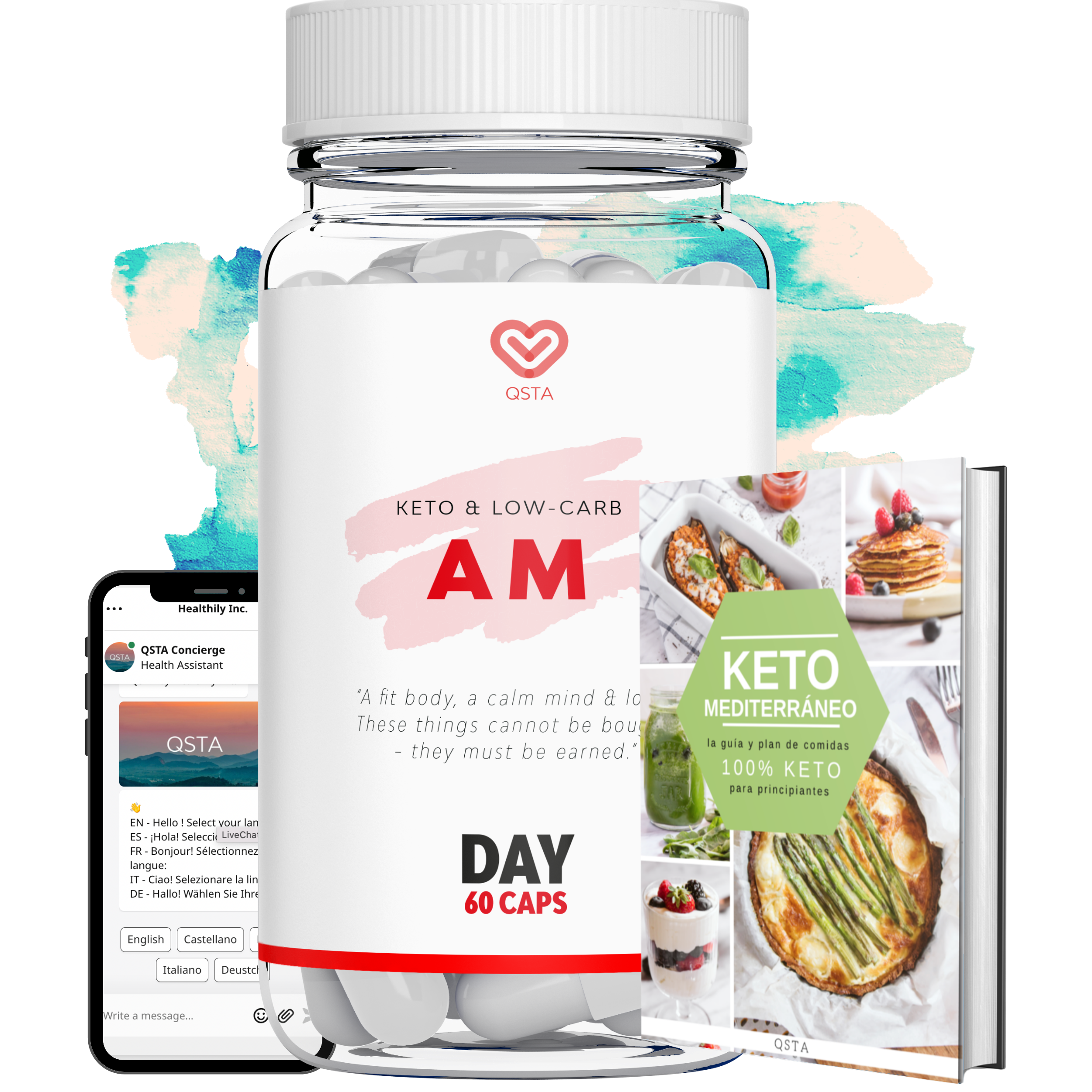 KETO AM®  Daytime ketosis supplement (45 days) – QSTA Labs