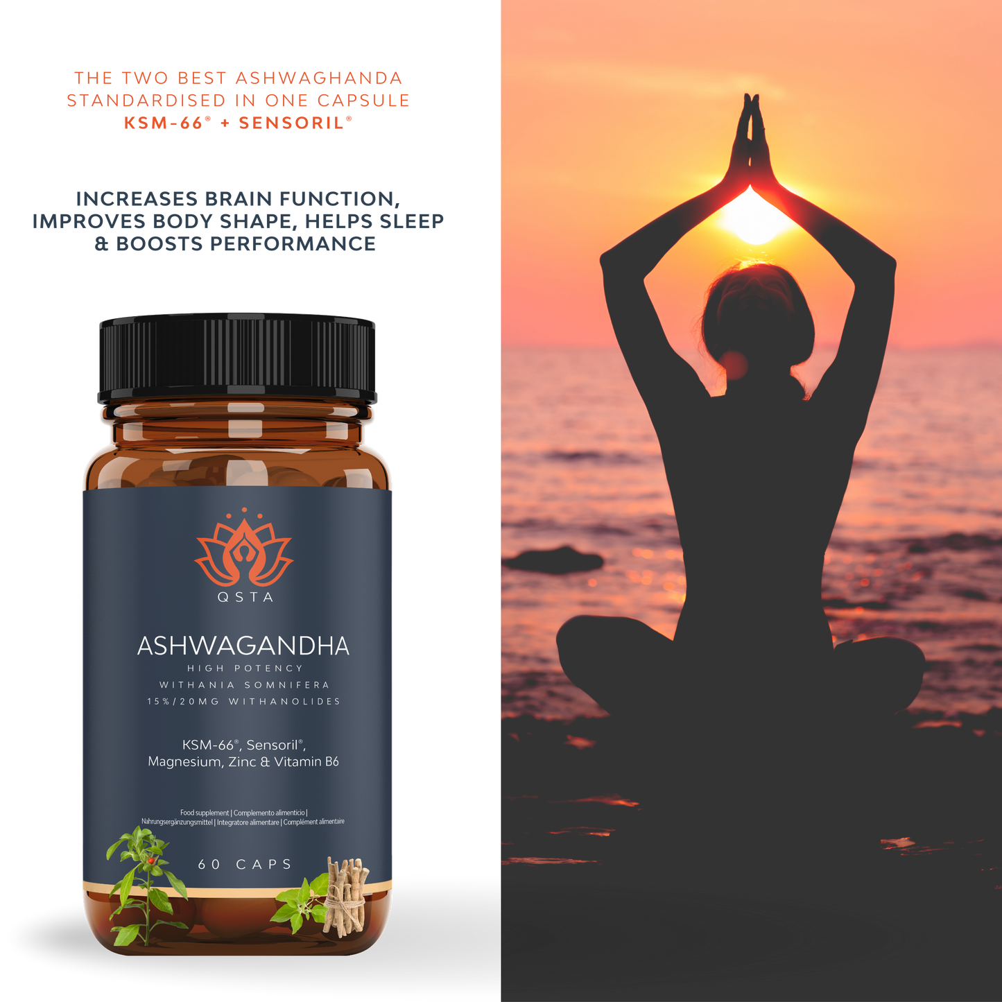 ASHWAGHANDA KSM-66® + Sensoril®