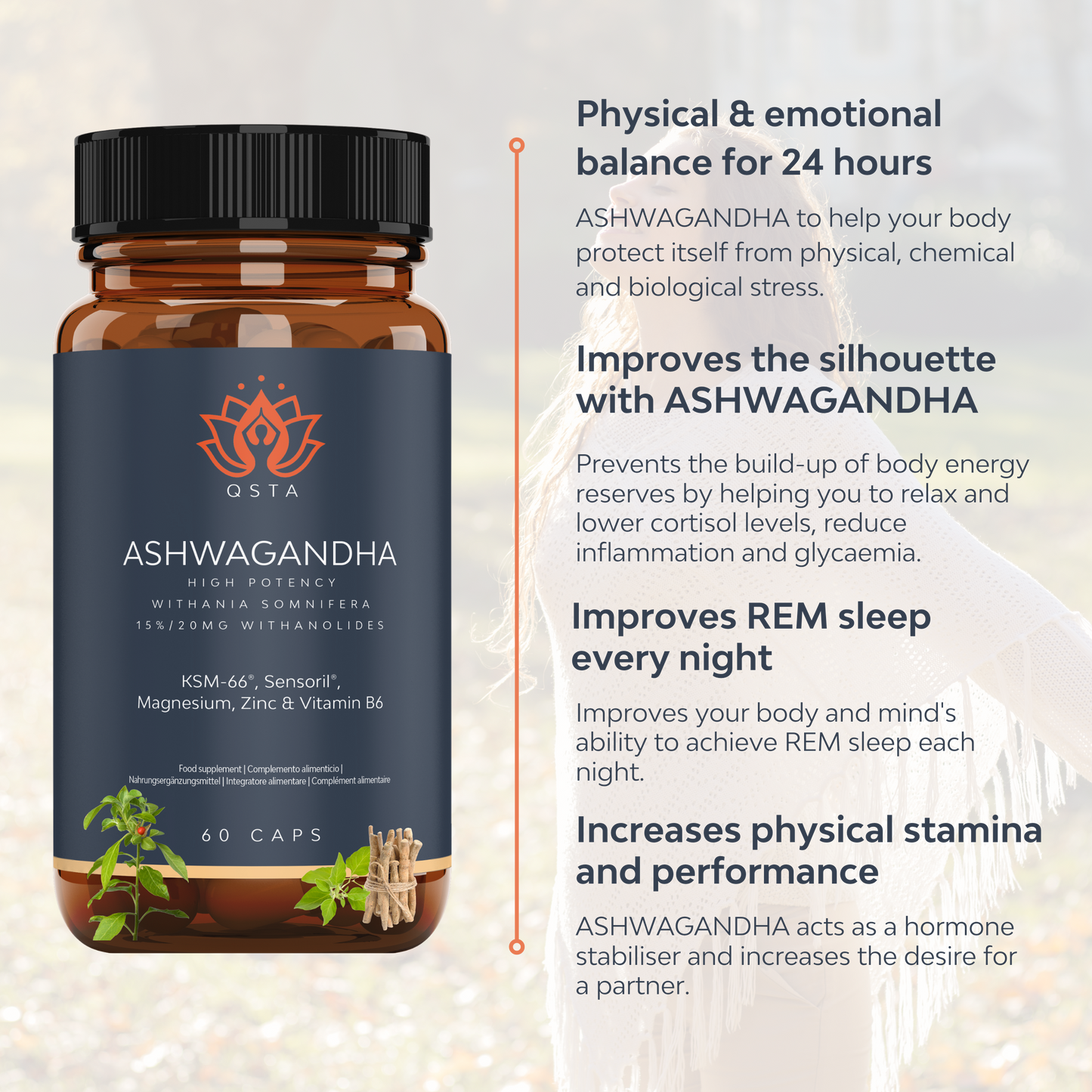 ASHWAGHANDA KSM-66® + Sensoril®