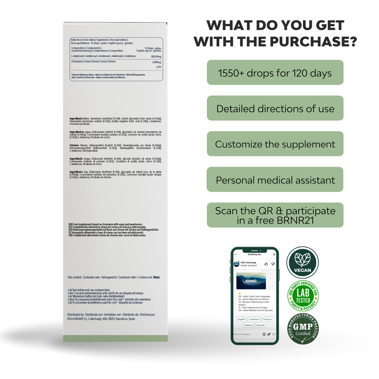 BRNR21+ | Blocks 90% of Carbs/Sugar, Appetite Suppressor & Fat Burner