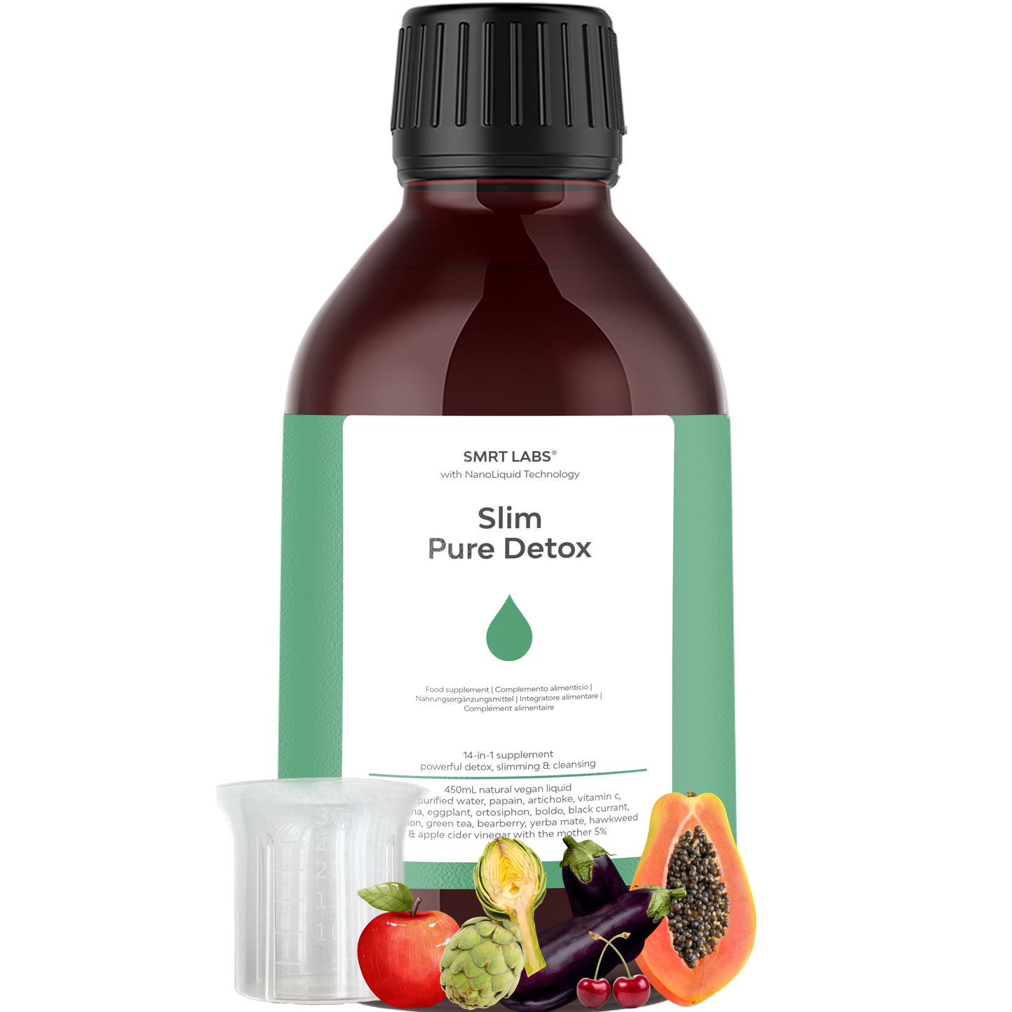 Slim Pure Detox® 14 en 1 para hasta 45 días | Potente desintoxicación, adelgazamiento y limpieza natural