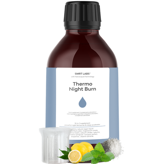 Thermo Night Burn® 10 en 1 | Potente quemador de grasa nocturno, acelerador del sueño REM y metabolizador de grasas rebeldes
