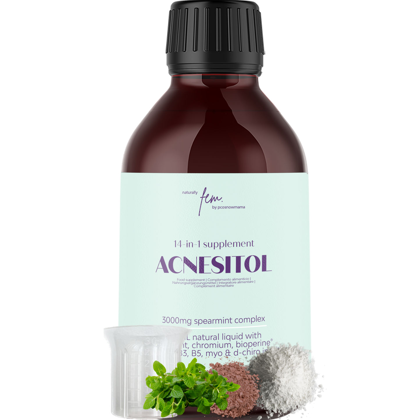 ACNESITOL MINT 3000mg 14-in-1 | Acne & Facial Hair Control